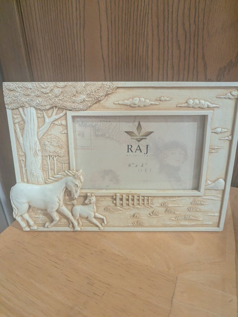 Raj Resin 3D Collector Picture Frame Western Country Cowboy Horse Equine